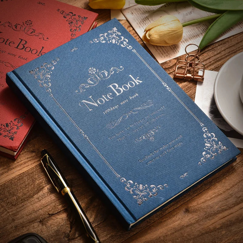 European Style Notebook Literary Exquisite Simple Retro Style A5 Creative Net Red College Student Classroom Reading Notebook