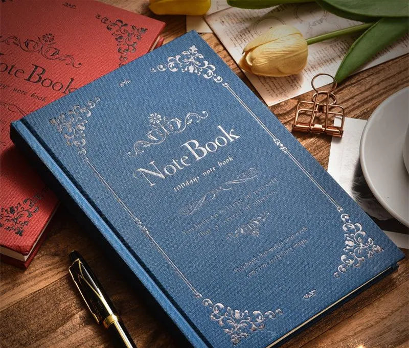 European Style Notebook Literary Exquisite Simple Retro Style A5 Creative Net Red College Student Classroom Reading Notebook